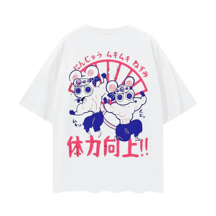 "MUSCLE MICE" - Slayer Corps Anime Oversized T-Shirts | 5 Colors