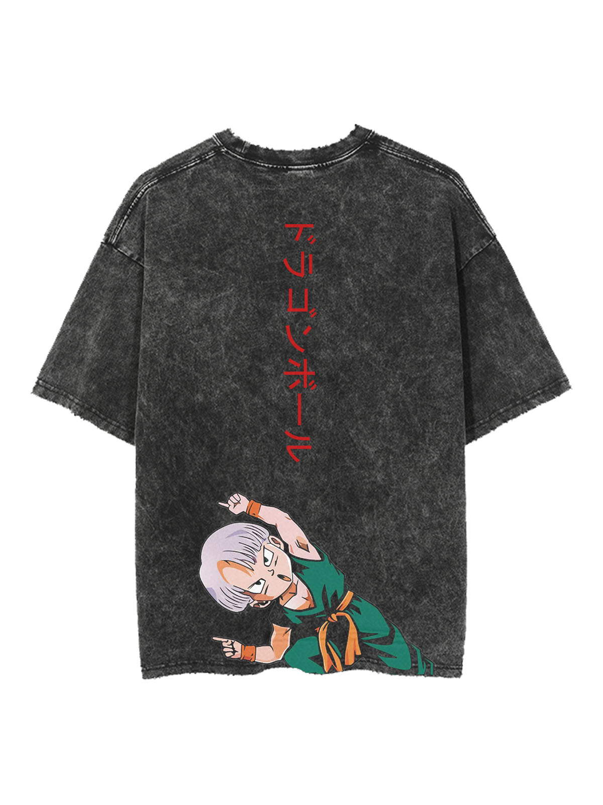 "FUTURE FLASH" - Trunks-Goten -  DB Series Anime Vintage / Acid Washed Oversized T-Shirt | 2 Options