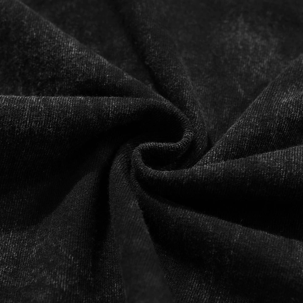 Anime - Streetwear - "BLACK FLASH" - Jujutsu Kaisen Anime Vintage / Acid Washed Yuji Itadori Sleeveless Tank Tops - Alpha Weebs