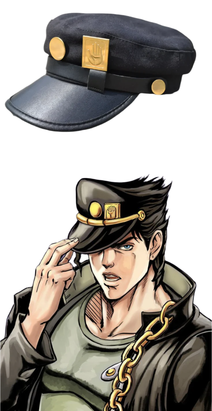 Anime - Streetwear - "LONELY HOLLOW" - Jotaro Kujo - JoJo's Bizarre Adventure Anime Hat - Alpha Weebs
