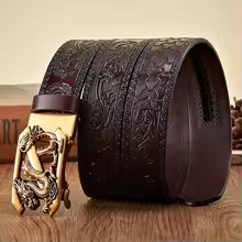 "Z SHENRON" - Embossed Leather DB Series Anime Belt | 4 Options