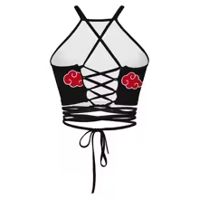 "SCARLET ECLIPSE" - Crimson Cloak - Shinobi Legend Anime Tank Crop-Top