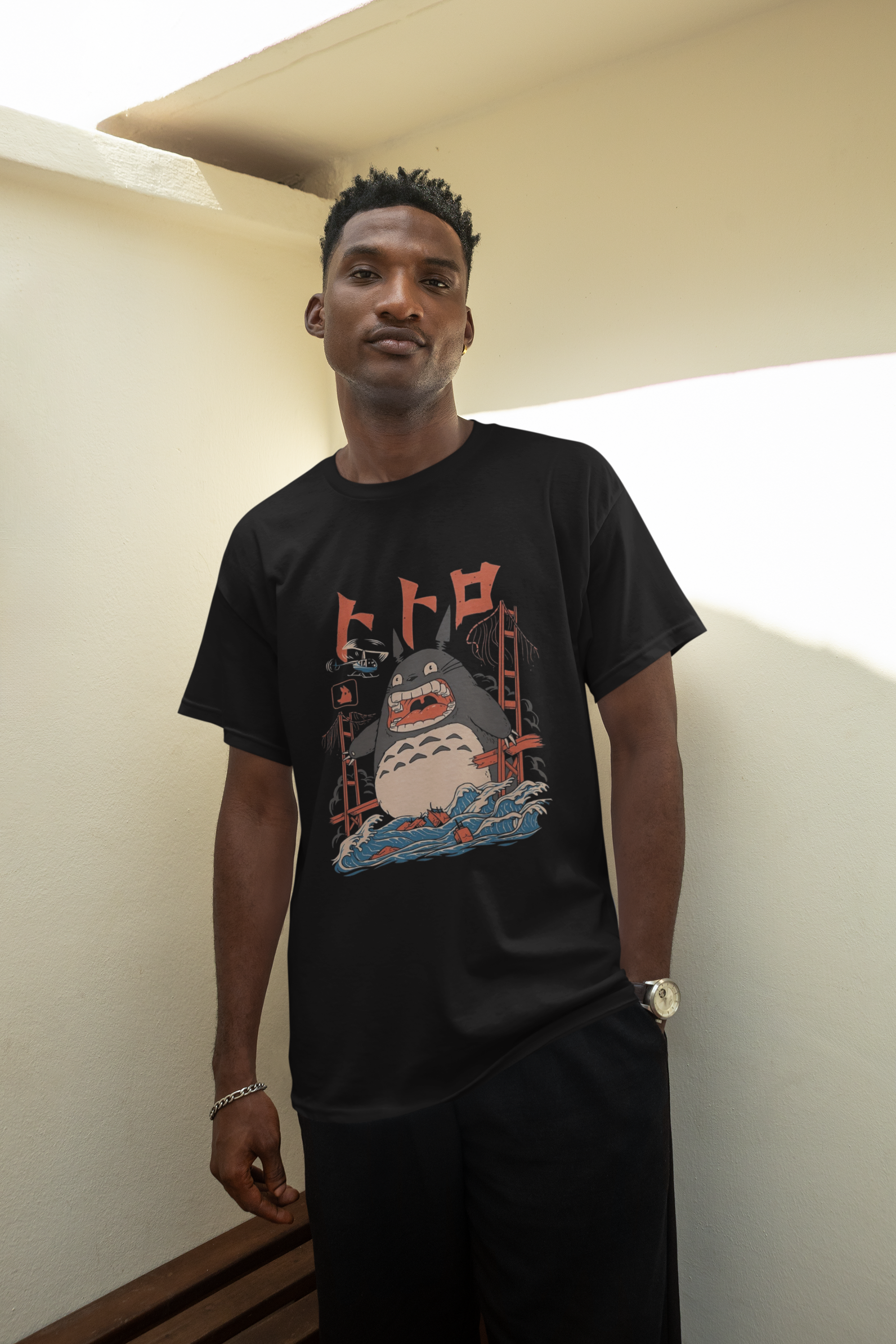 Anime - Streetwear - "HAVOC" - Totoro - Studio Ghibli Oversized T-shirt | 3 Colors - Alpha Weebs