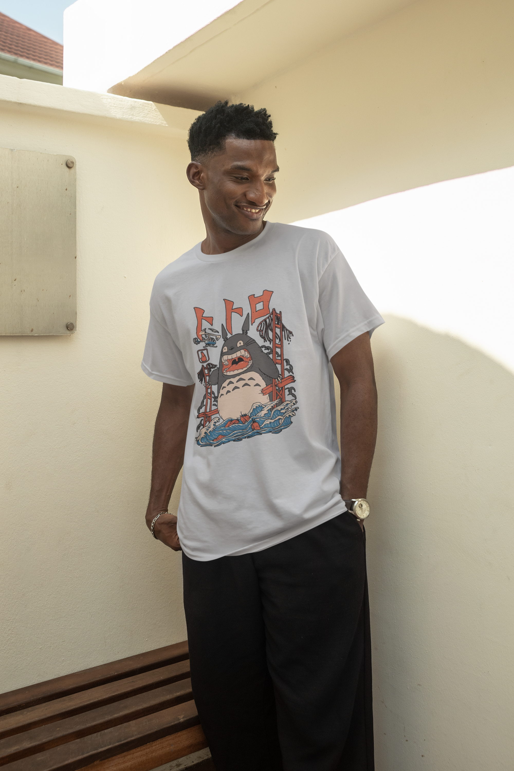 Anime - Streetwear - "HAVOC" - Totoro - Studio Ghibli Oversized T-shirt | 3 Colors - Alpha Weebs