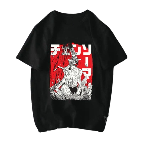 Anime - Streetwear - "DEVIL HUNTERS" - Chainsaw man Anime T-shirt | 2 colors - Alpha Weebs