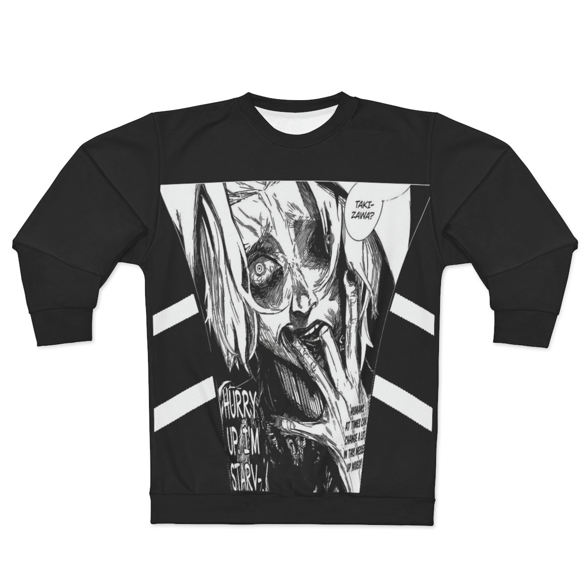 "HUMAN GHOST" - Takizawa Tokyo Ghoul Anime Oversized Sweatshirt | 2 Colors