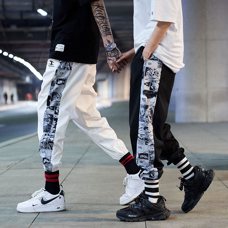 Anime - Streetwear - Manga Style Anime Joggers | 2 colors - Alpha Weebs