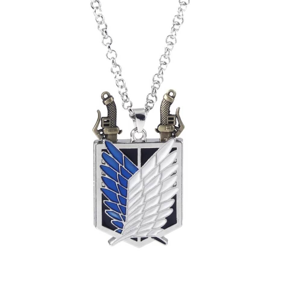 Anime - Streetwear - "LIBERTY WINGS" - Attack On Titan Anime Necklace - Alpha Weebs