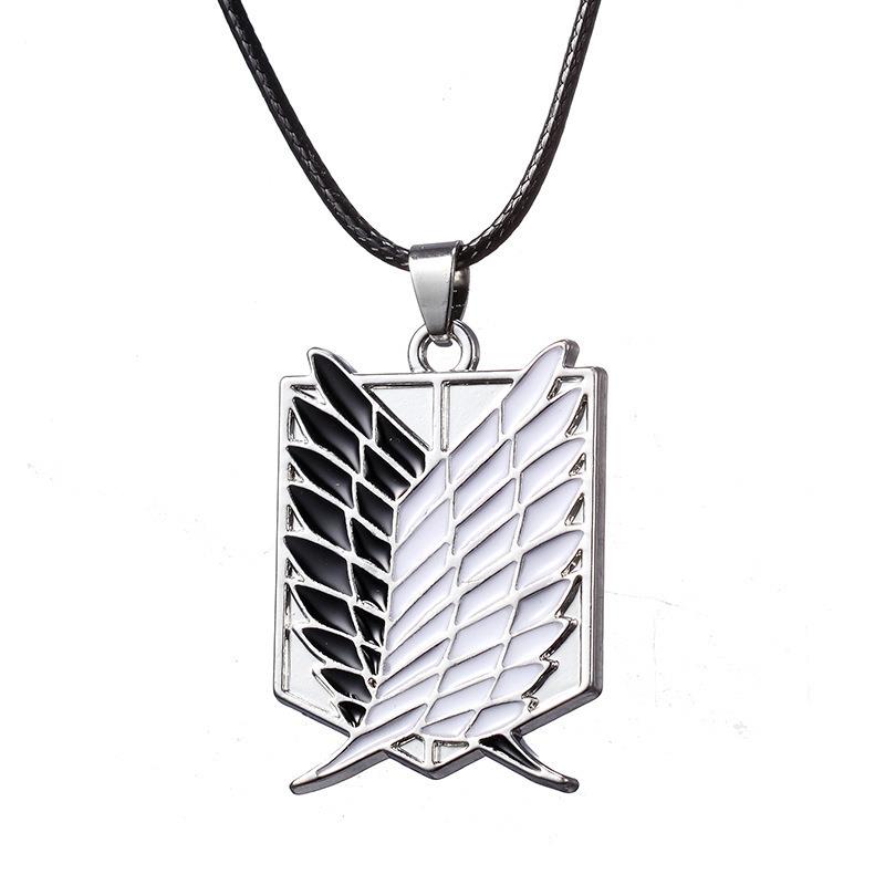 Anime - Streetwear - "WINGS OF FREEDOM" - Attack On Titan Anime Necklace | 4 Options - Alpha Weebs
