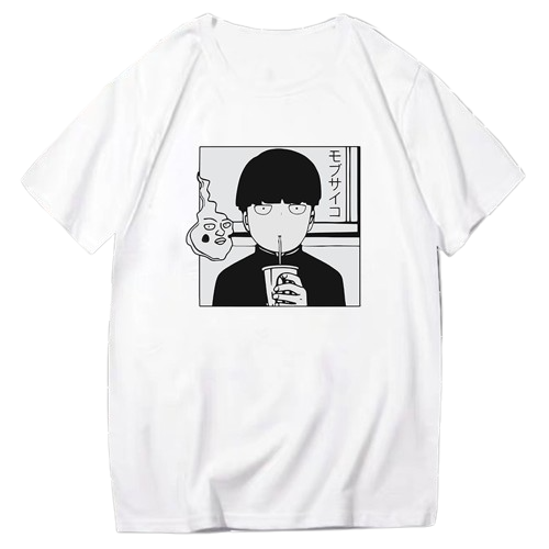 Anime - Streetwear - "CLUELESS" - Shigeo Mob Psycho Anime Oversized T-Shirts | 2 Options - Alpha Weebs