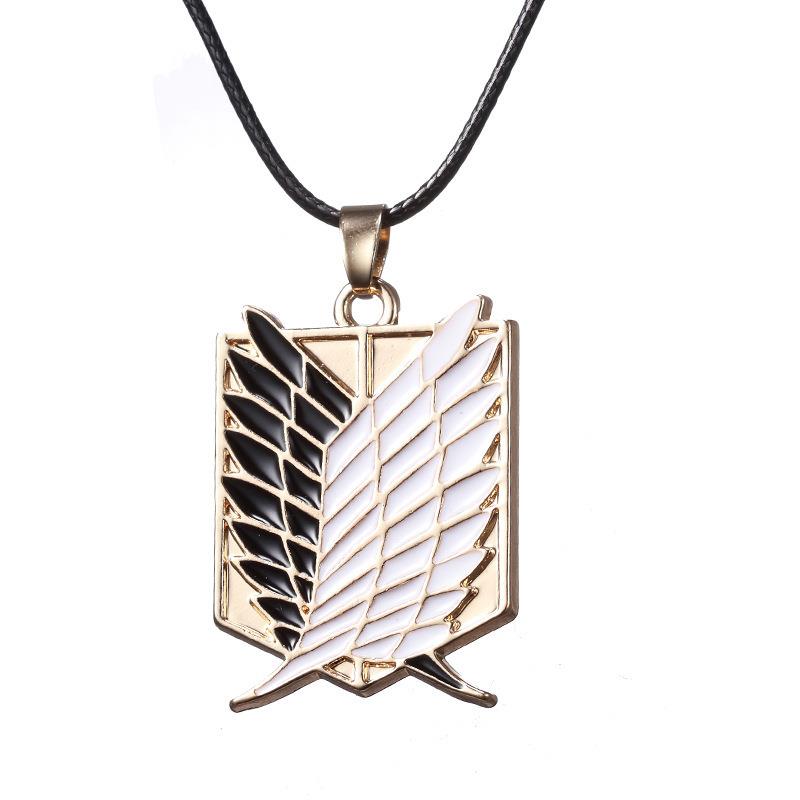 Anime - Streetwear - "WINGS OF FREEDOM" - Attack On Titan Anime Necklace | 4 Options - Alpha Weebs
