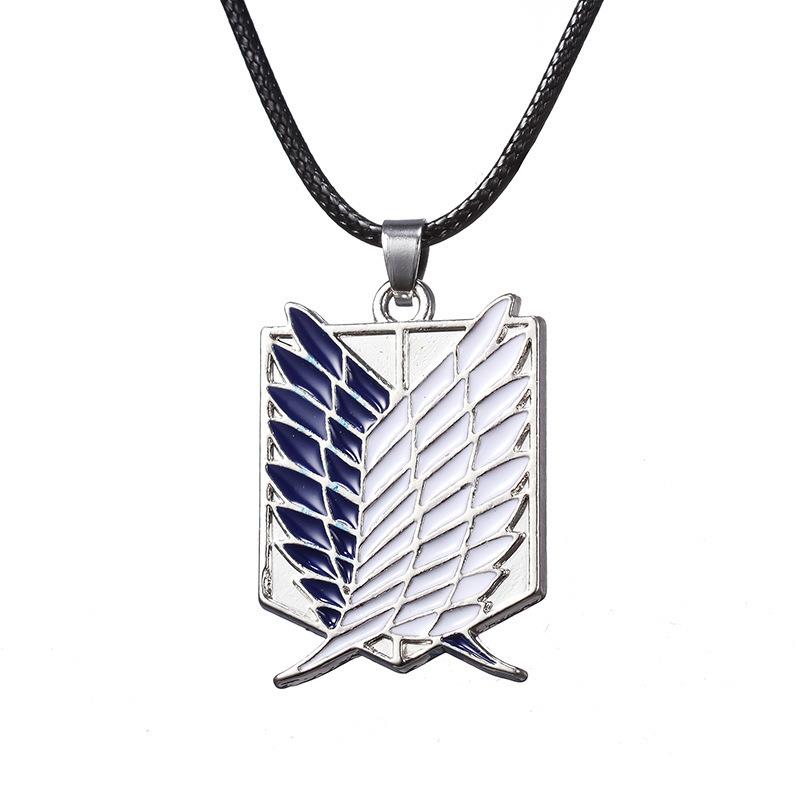 Anime - Streetwear - "WINGS OF FREEDOM" - Attack On Titan Anime Necklace | 4 Options - Alpha Weebs