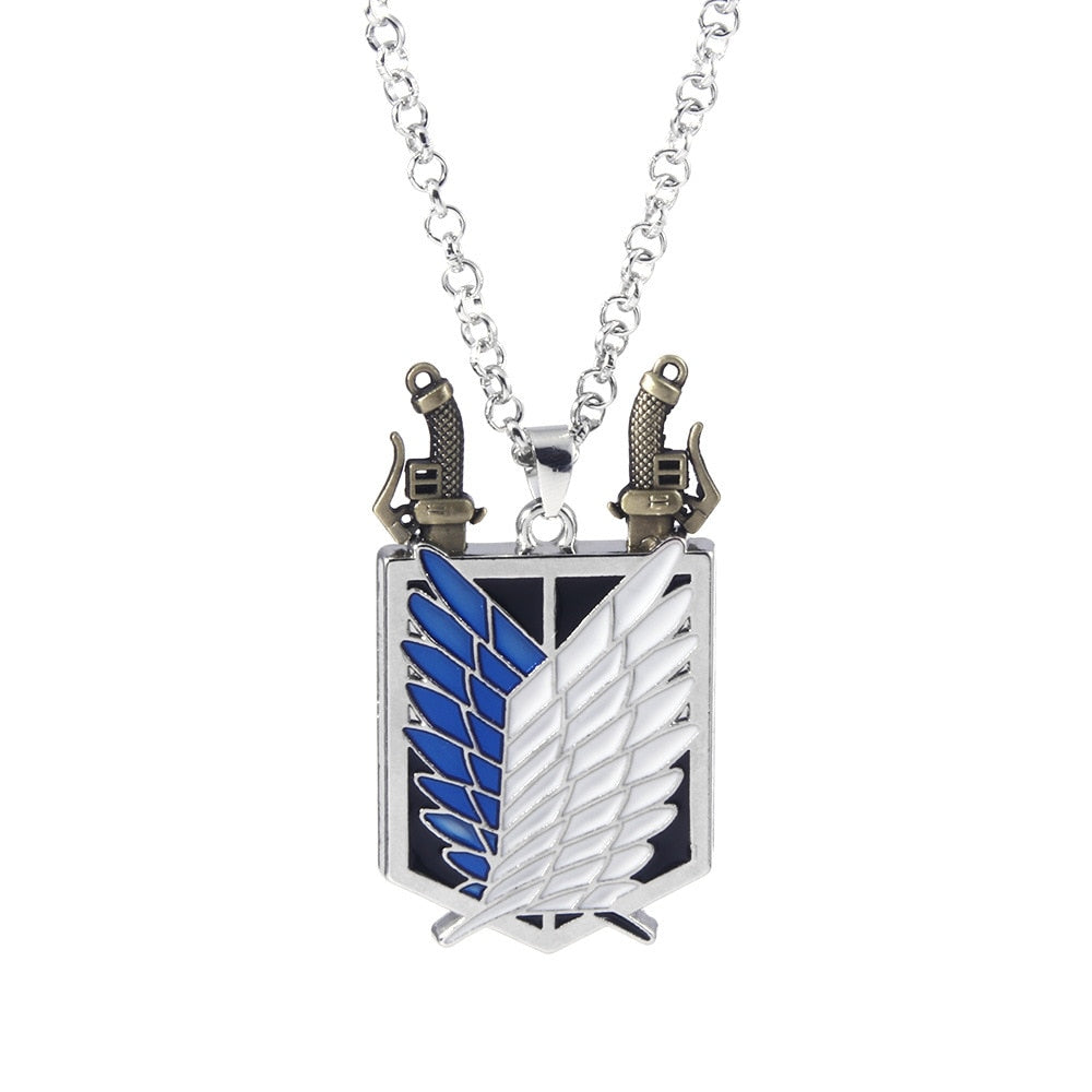 Anime - Streetwear - "LIBERTY WINGS" - Attack On Titan Anime Necklace - Alpha Weebs