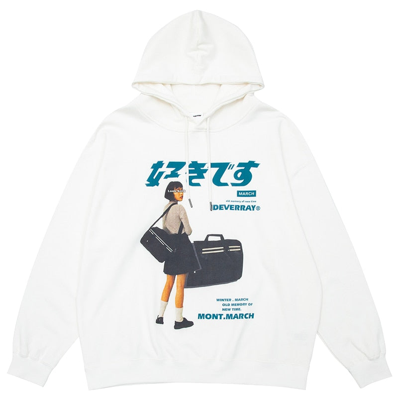 Anime - Streetwear - "LOOKBACK" - Anime Hoodie | 3 Colors - Alpha Weebs