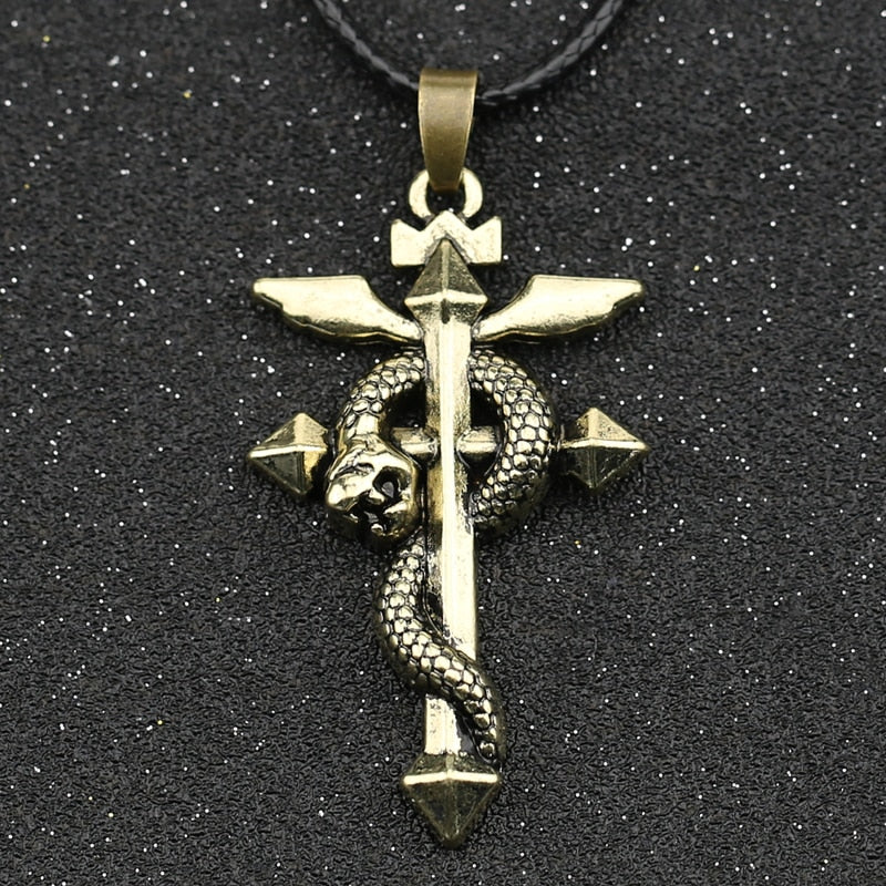 Anime - Streetwear - "THE FLAMEL" - Fullmetal Alchemist Anime Necklace | 2 Options - Alpha Weebs