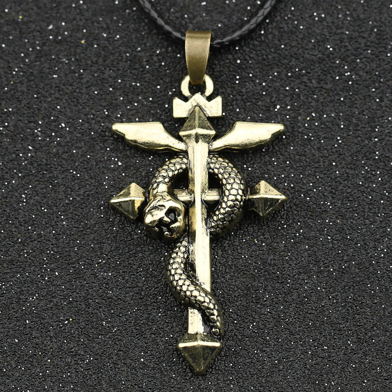 Anime - Streetwear - "THE FLAMEL" - Fullmetal Alchemist Anime Necklace | 2 Options - Alpha Weebs