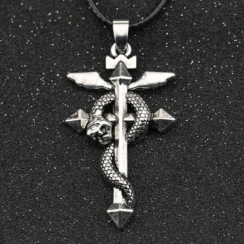 Anime - Streetwear - "THE FLAMEL" - Fullmetal Alchemist Anime Necklace | 2 Options - Alpha Weebs