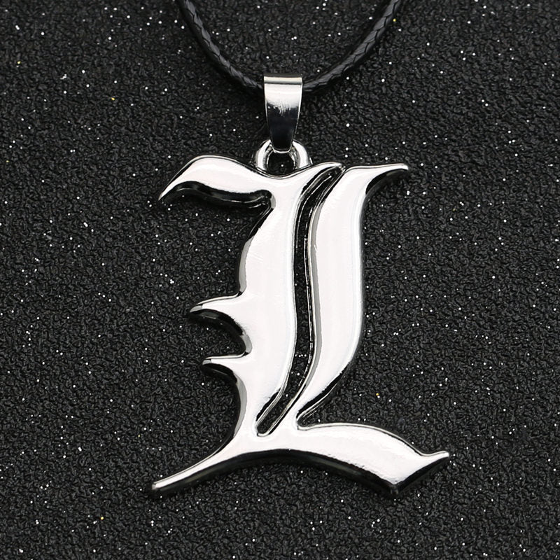 Anime - Streetwear - "Brilliance" - Death Note L Anime Pendant Necklace | 2 Options - Alpha Weebs