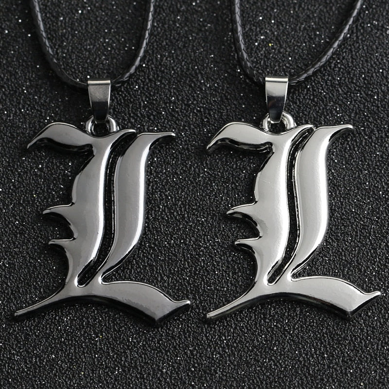 Anime - Streetwear - "Brilliance" - Death Note L Anime Pendant Necklace | 2 Options - Alpha Weebs