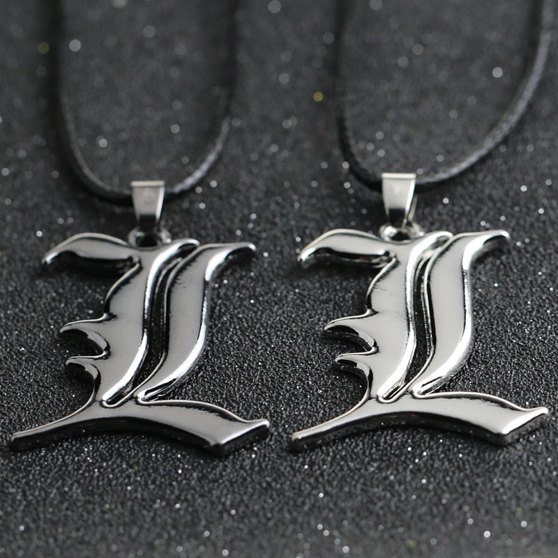 Anime - Streetwear - "Brilliance" - Death Note L Anime Pendant Necklace | 2 Options - Alpha Weebs