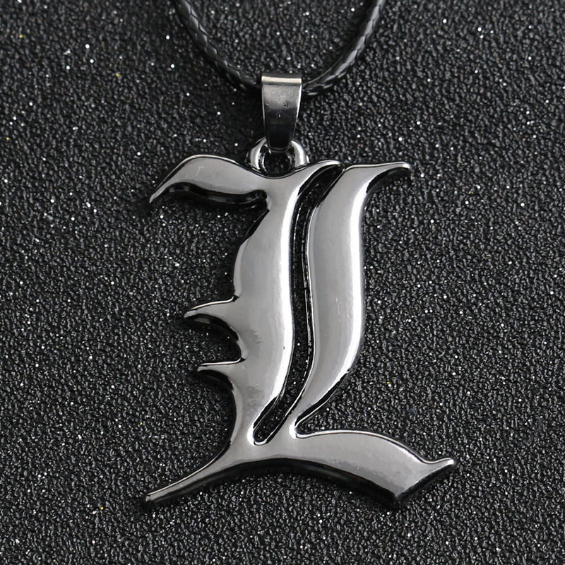 Anime - Streetwear - "Brilliance" - Death Note L Anime Pendant Necklace | 2 Options - Alpha Weebs