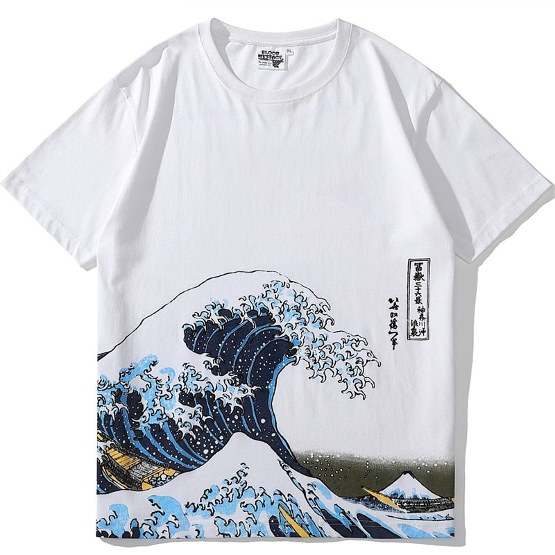 Anime - Streetwear - Wave of Kanagawa Anime Oversized T-Shirt | 3 Colors - Alpha Weebs