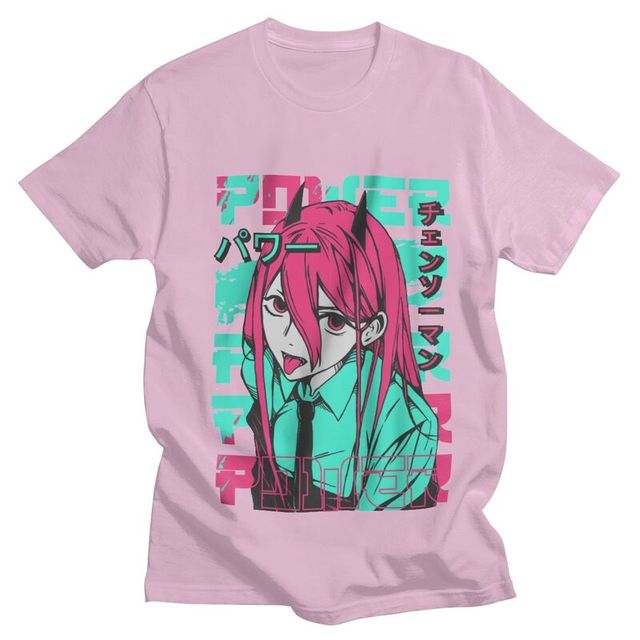 Anime - Streetwear - "POWERFUL"- Chainsaw Man Anime Power T-Shirt | 5 Colors - Alpha Weebs