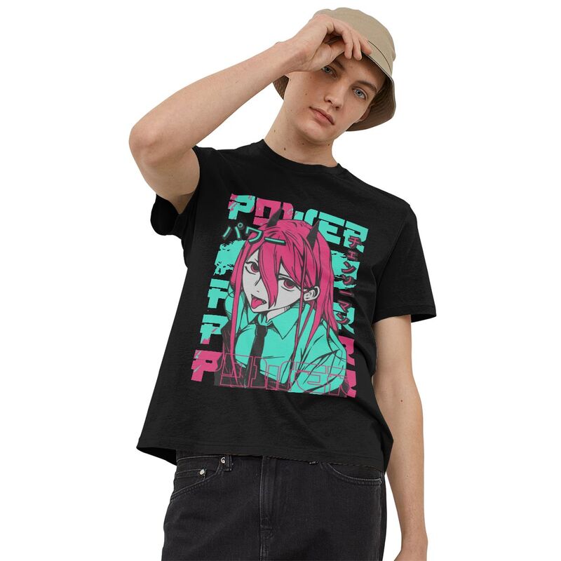 Anime - Streetwear - "POWERFUL"- Chainsaw Man Anime Power T-Shirt | 5 Colors - Alpha Weebs