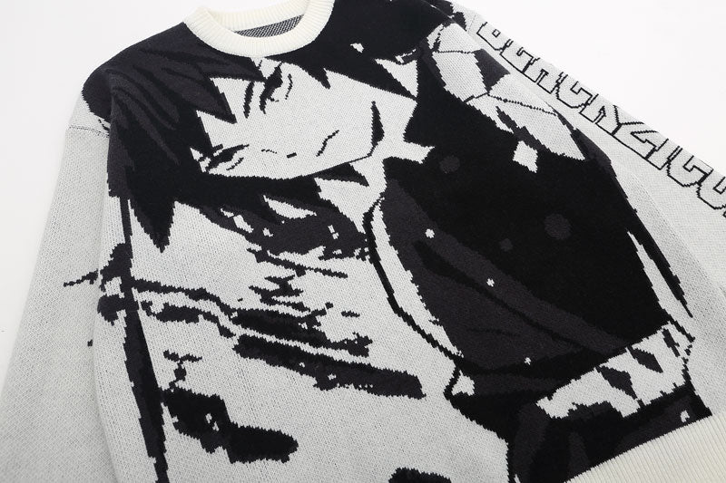 Anime - Streetwear - 『Demon Slayer』Giyu Tomioka "Serene" Knitted Sweater - Alpha Weebs