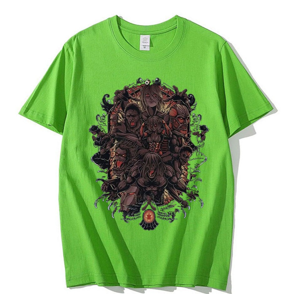 Anime - Streetwear - "WAR ON" - Attack On Titan Anime T-Shirts | 5 Colors - Alpha Weebs