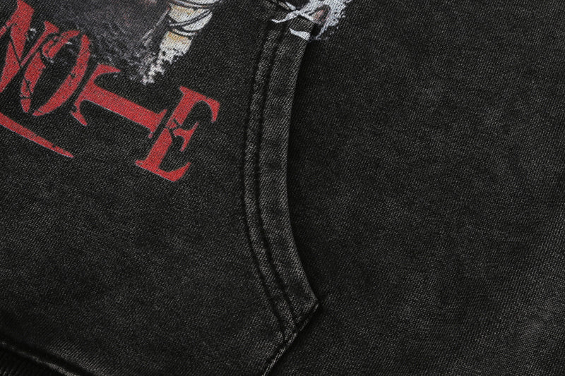 Anime - Streetwear - "MRS.KIRA" - Death Note Misa Anime Vintage Style Oversized Hoodie - Alpha Weebs