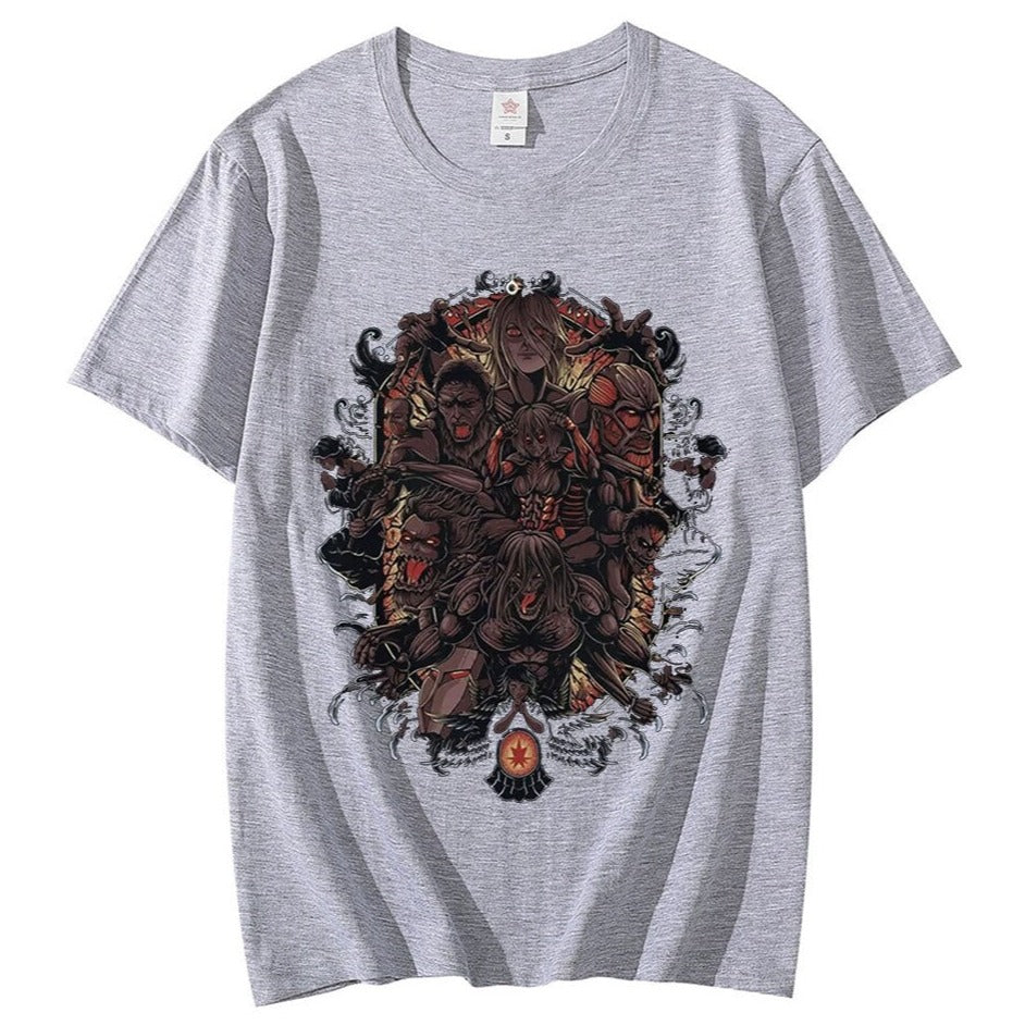 Anime - Streetwear - "WAR ON" - Attack On Titan Anime T-Shirts | 5 Colors - Alpha Weebs