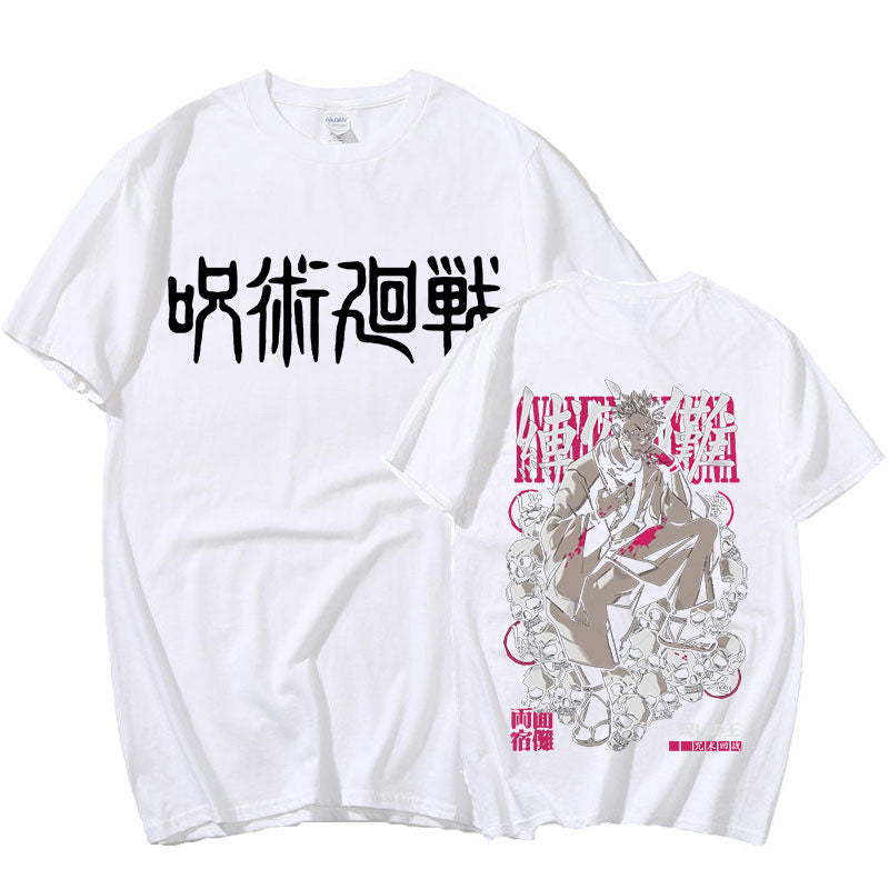 Anime - Streetwear - "KING DADDY" - Ryomen Sukuna Jujutsu Kaisen Anime Oversized T- Shirts | 5 Colors - Alpha Weebs