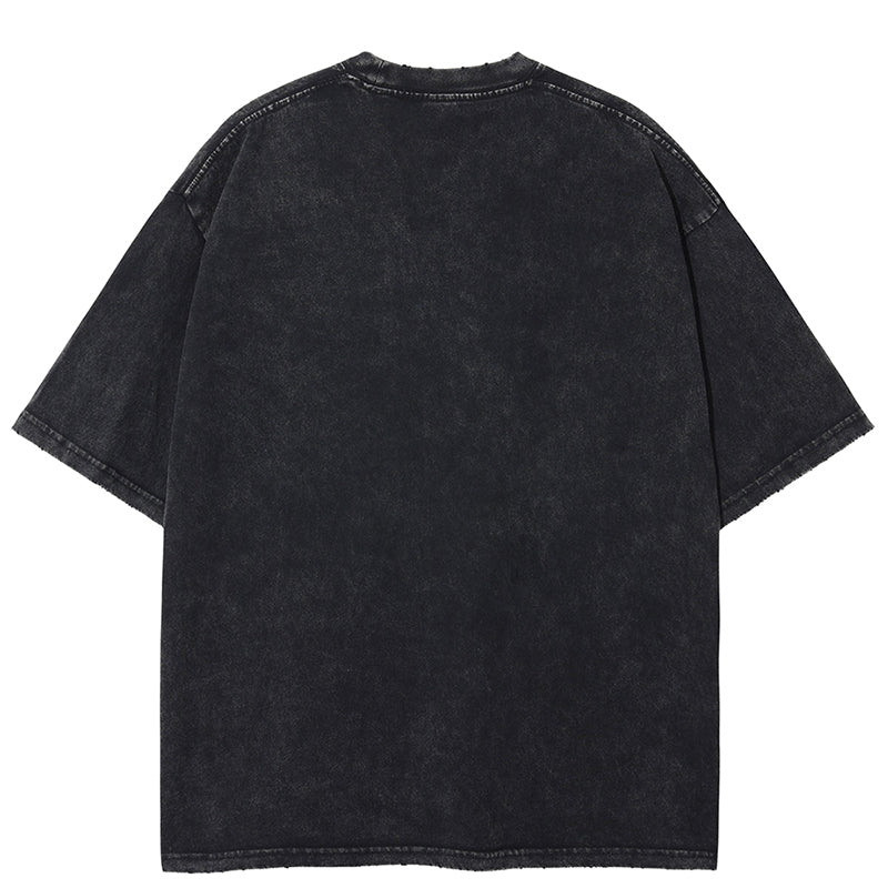 Anime - Streetwear - "ELRICS" - Vintage / Acid Washed Fullmetal Alchemist Oversized T-Shirt - Alpha Weebs