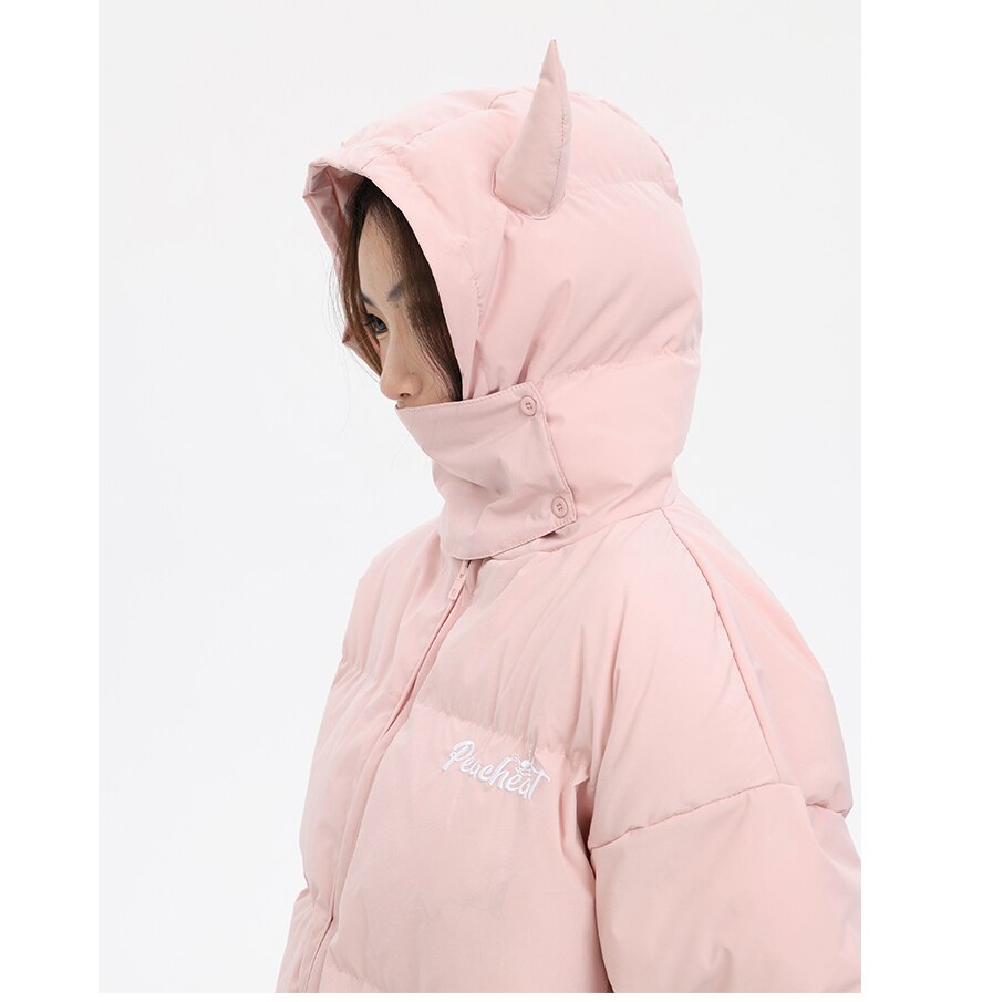 Anime - Streetwear - "SUCCUBA" - Anime Oversized Puffer Jackets | 2 Colors - Alpha Weebs