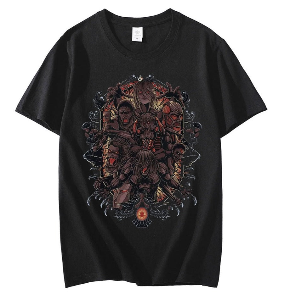 Anime - Streetwear - "WAR ON" - Attack On Titan Anime T-Shirts | 5 Colors - Alpha Weebs