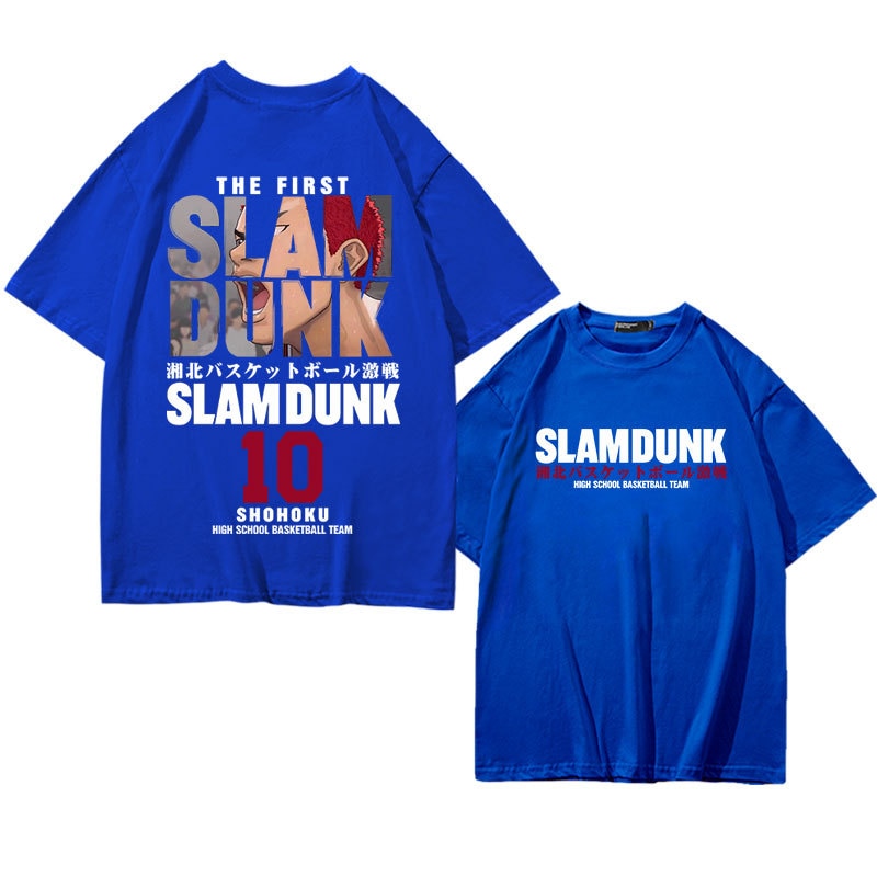 Anime - Streetwear - "HANAMICHI SAKURAGI" - Slam Dunk Anime Oversized T-Shirts | 4 Colors - Alpha Weebs