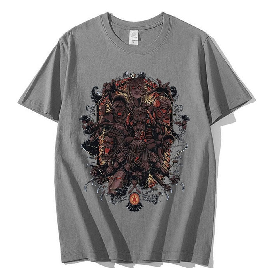 Anime - Streetwear - "WAR ON" - Attack On Titan Anime T-Shirts | 5 Colors - Alpha Weebs