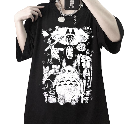 Anime - Streetwear - "THE GANG" - Spirited Away Anime T-shirt - Alpha Weebs