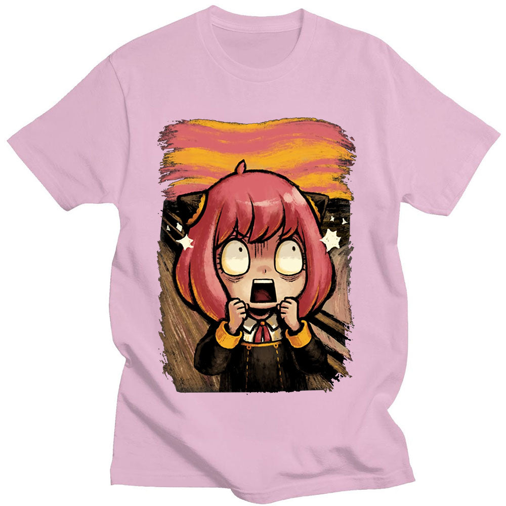 Anime - Streetwear - "SCREAM" by Anya Forger - Spy X Family Anime Oversized T-Shirt | 5 colors - Alpha Weebs