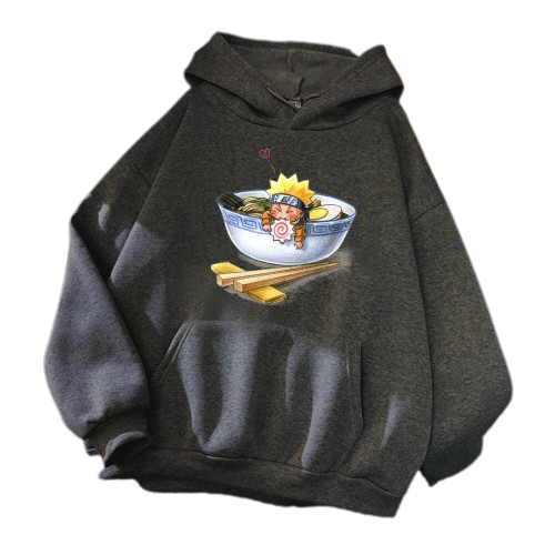 "CHIBI RAMEN" - Naruto Anime Oversized Hoodie | 5 Colors