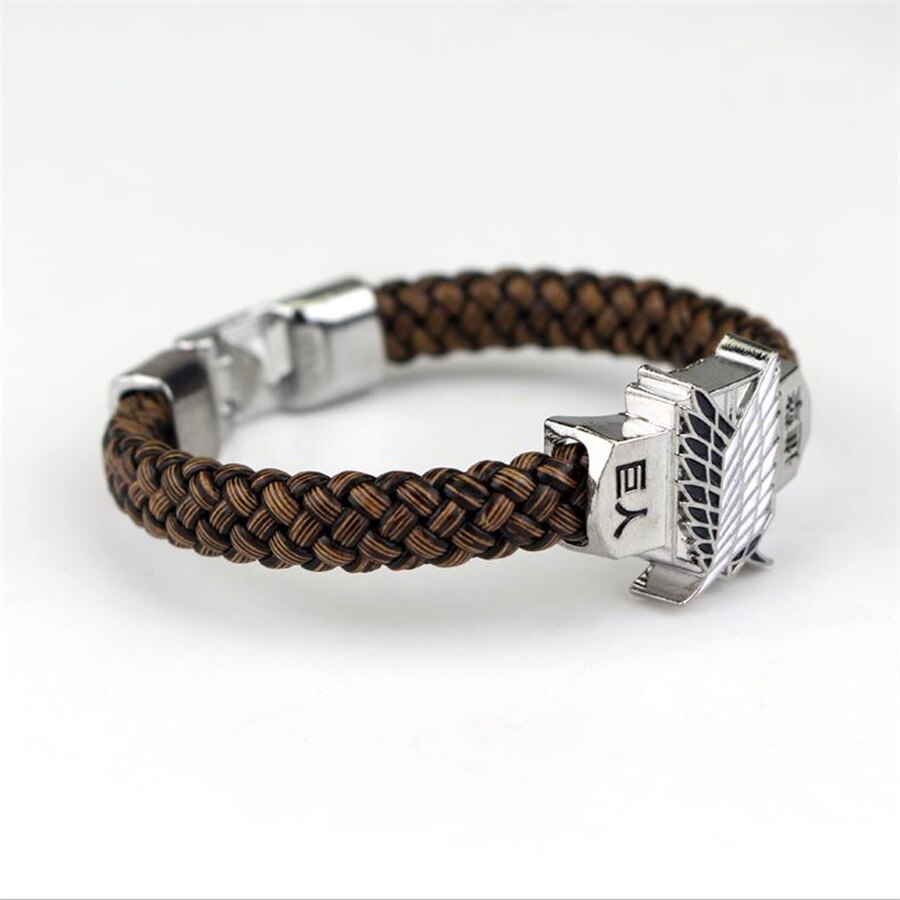 Anime - Streetwear - "FREEDOM WINGS" - Attack On Titan Anime Charm Bracelet - Alpha Weebs