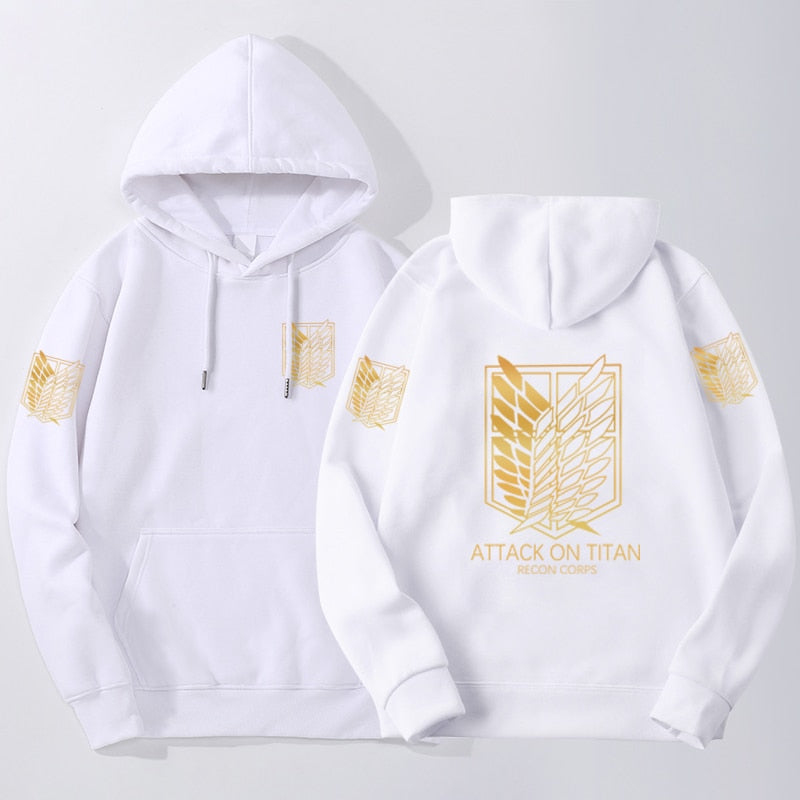 Anime - Streetwear - Golden Scouts - Attack On Titan Anime Printed Hoodies | 5 Colors - Alpha Weebs