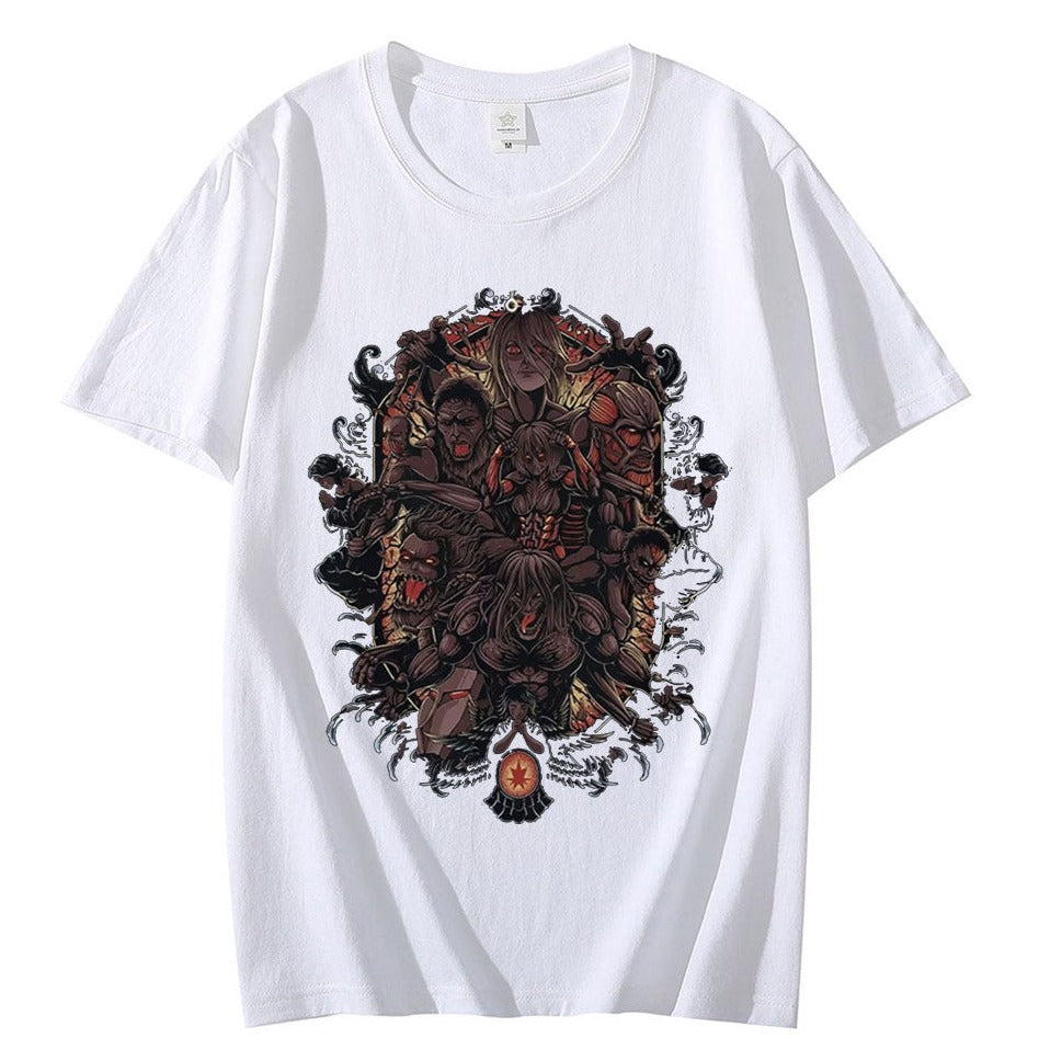 Anime - Streetwear - "WAR ON" - Attack On Titan Anime T-Shirts | 5 Colors - Alpha Weebs