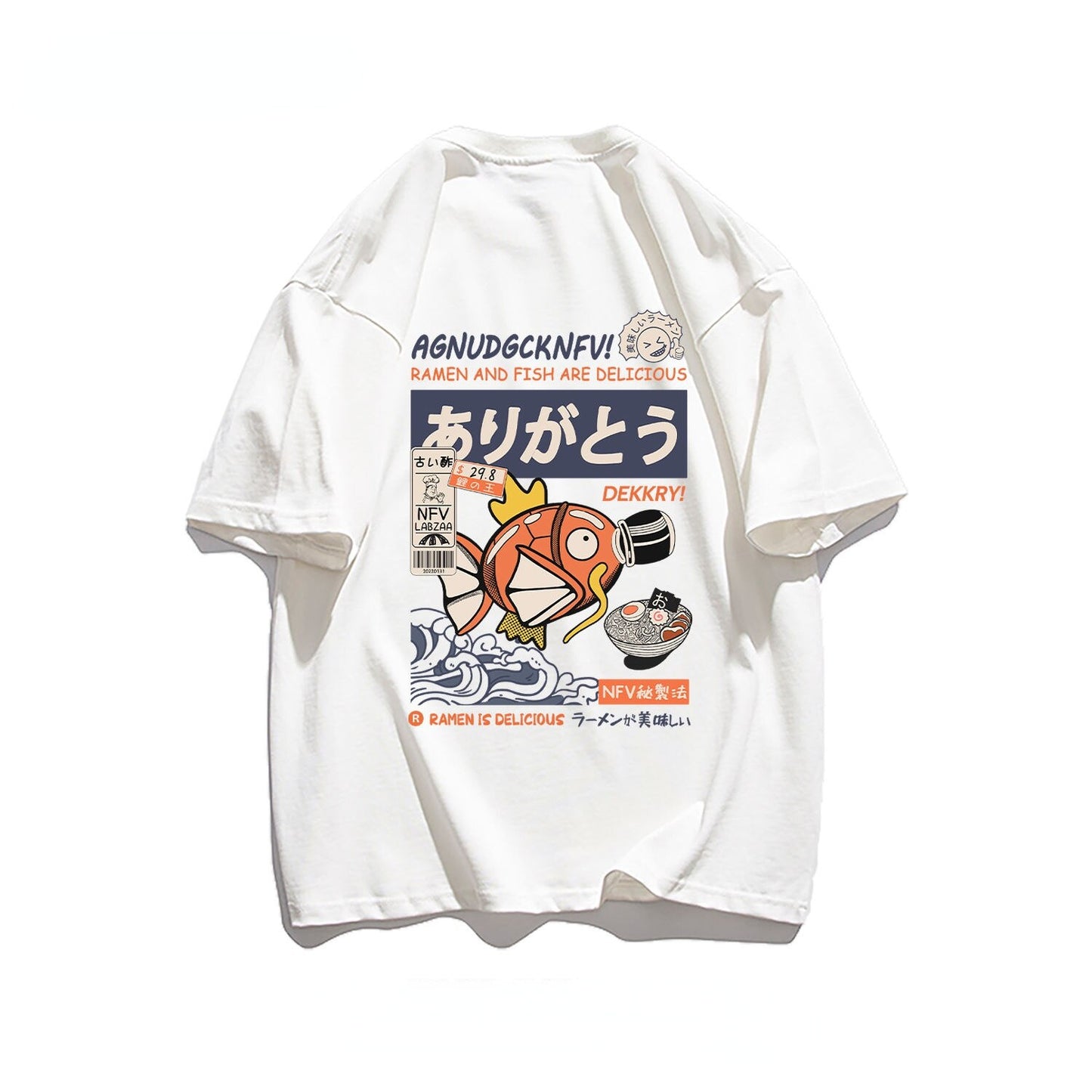 Anime - Streetwear - "MAGIKARP" - Pokemon Anime Oversized T-Shirt | 4 Colors - Alpha Weebs