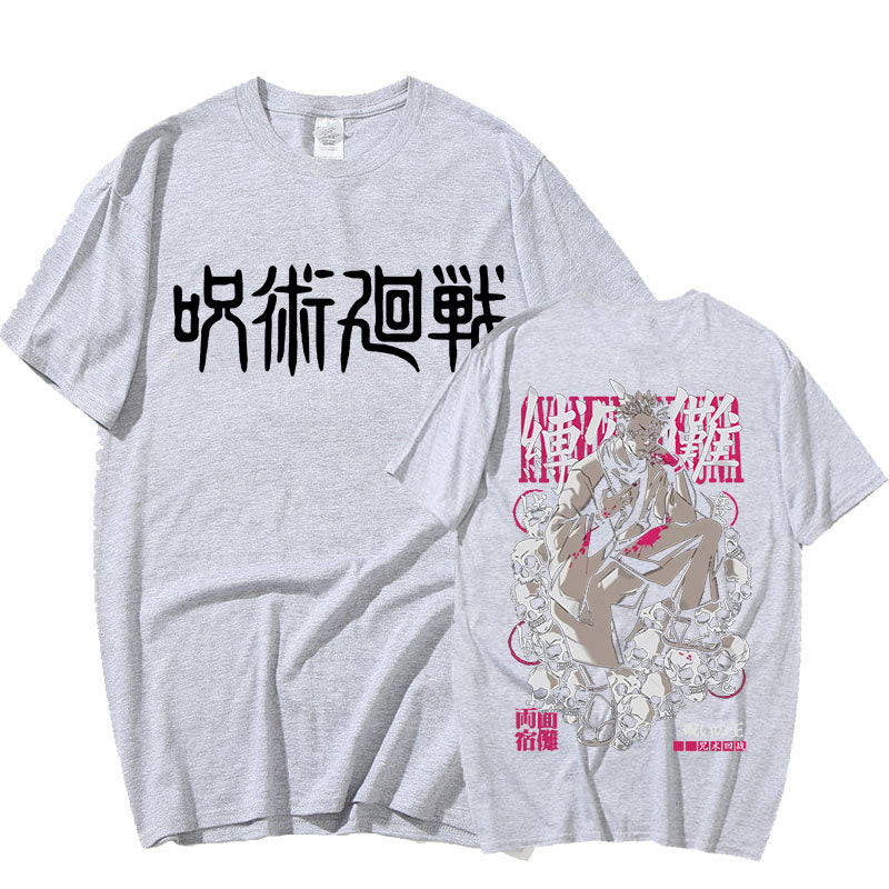 Anime - Streetwear - "KING DADDY" - Ryomen Sukuna Jujutsu Kaisen Anime Oversized T- Shirts | 5 Colors - Alpha Weebs