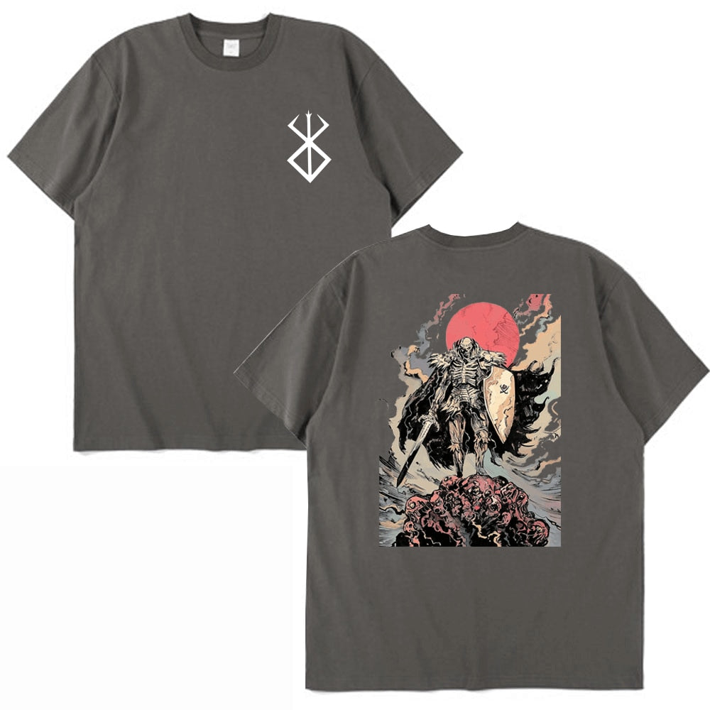Anime - Streetwear - "GLORY" - Berserk Guts Anime Oversized T-shirt | 6 Colors - Alpha Weebs