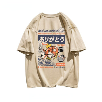 Anime - Streetwear - "MAGIKARP" - Pokemon Anime Oversized T-Shirt | 4 Colors - Alpha Weebs