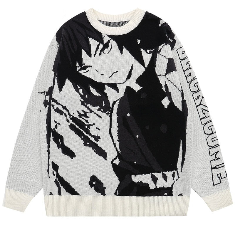 Anime - Streetwear - 『Demon Slayer』Giyu Tomioka "Serene" Knitted Sweater - Alpha Weebs