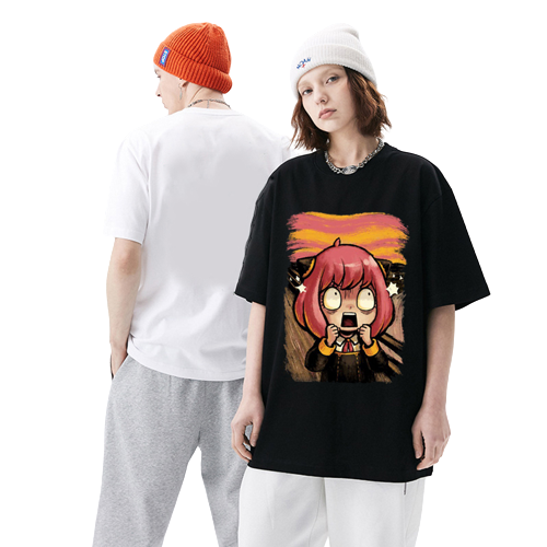 Anime - Streetwear - "SCREAM" by Anya Forger - Spy X Family Anime Oversized T-Shirt | 5 colors - Alpha Weebs